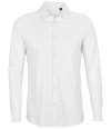 03777 Basile NEOBLU Basile Organic Cotton Long Sleeve Piqué Shirt Optic White colour image